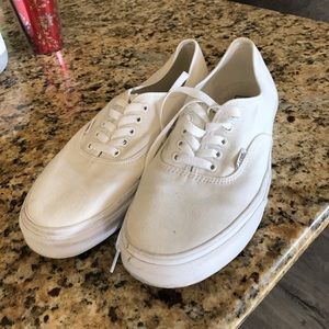 Vans authentic white shoes